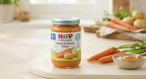 Dinh dưỡng đóng lọ HiPP Cà rốt & Khoai tây nghiền